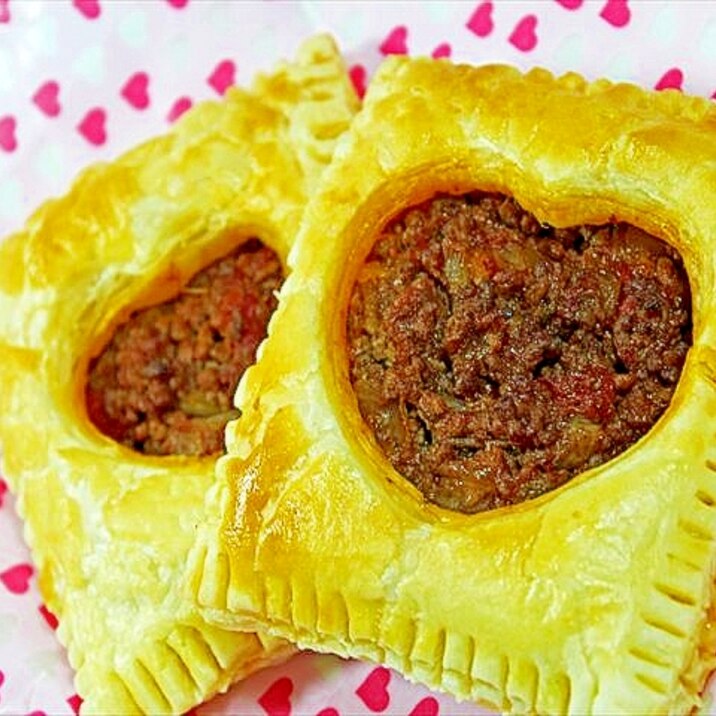 バレンタインに ハートのミートパイ レシピ 作り方 By 楽天出店店舗 新垣ミート楽天市場店 楽天レシピ